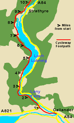 Callander - Strathyre Map